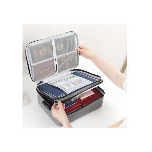 HOMEMATE Organizator za dokumente sive boje 37*27*10cm Cene