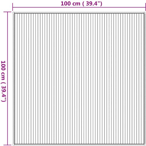  Tepih Kvadratni Prirodni 100x100 cm Bambus Slike