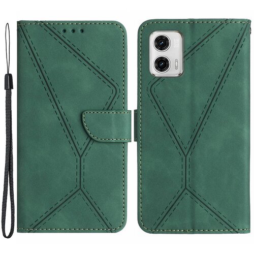 INORCO HT05 za Motorola Moto G73 5G denarnica stojalo PU usnjena torbica z vtisnjeno črto telefonski ovitek, (22035520) Slike