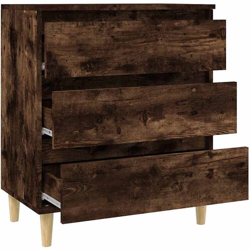  Komoda boja dimljenog hrasta 60 x 35 x 70 cm konstruirano drvo Slike