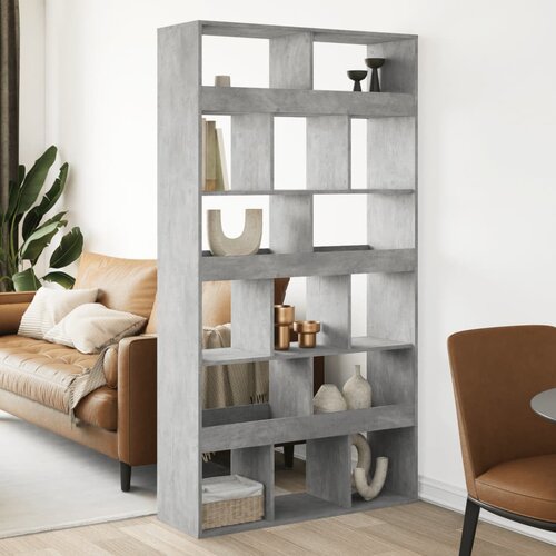 VidaXL Sobna pregrada boja betona 100x33x187,5 cm konstruirano drvo Slike
