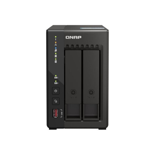 Qnap TS-253E NAS stolp Ethernet LAN povezava Črna J6412 Slike