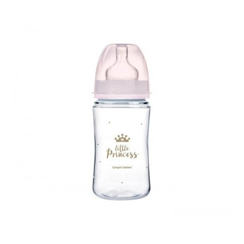 Canpol Royal Baby steklenička za dojenčke 3m+ Pink 240 ml Cene
