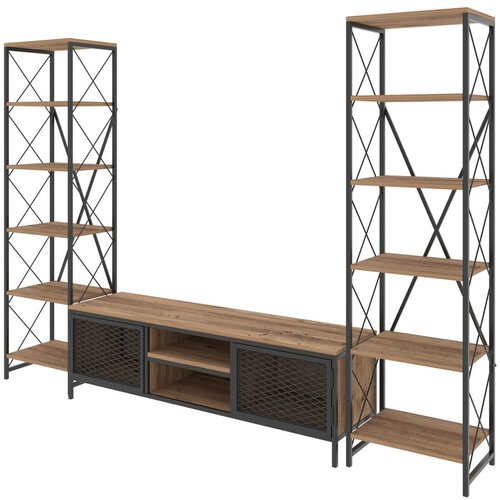 Kalune Design Televizijski komplet v sivi in naravni barvi 150x47 cm Maxim - Kalune Design Slike