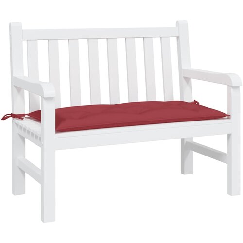 vidaXL Blazina za vrtno klop vinsko rdeča 100x50x7 cm oxford tkanina Cene