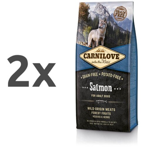 Carnilove dog adult - losos 2 x 12 kg Cene