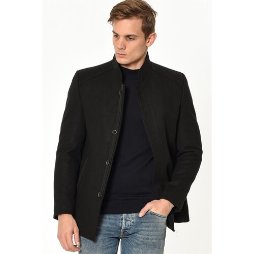 Dewberry PLT8327 MEN'S COAT-BLACK Slike