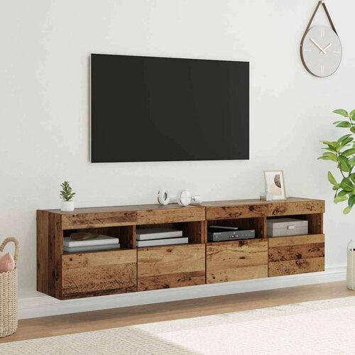 TV stene 2 pcs Star les 80 x 30 x 40 cm Konstruiran les, (5000092227) Cene
