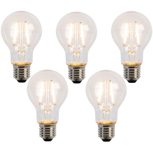 LUEDD Komplet 5 LED žarnic z žarilno nitko E27 A60 2W 210lm 2200K Cene