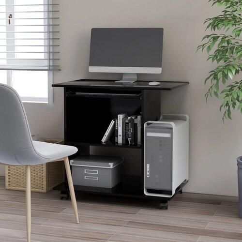 vidaXL Stol za računalo crni 80 x 50 x 75 cm od iverice Cijene