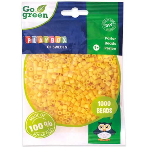 Playbox Go Green 5mm MIDI peglanje perle u pakiranju od 1000 komada u žutoj boji Cene