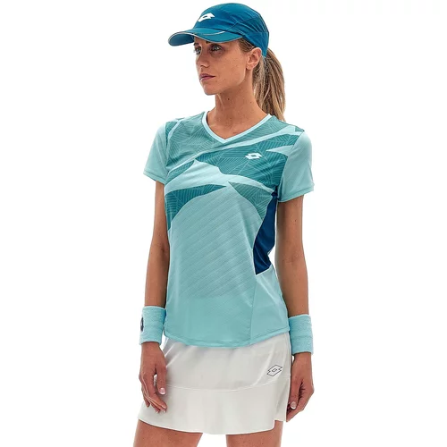 Lotto TECH W I - D2 TEE Ženska majica za tenis, tirkiz, veličina