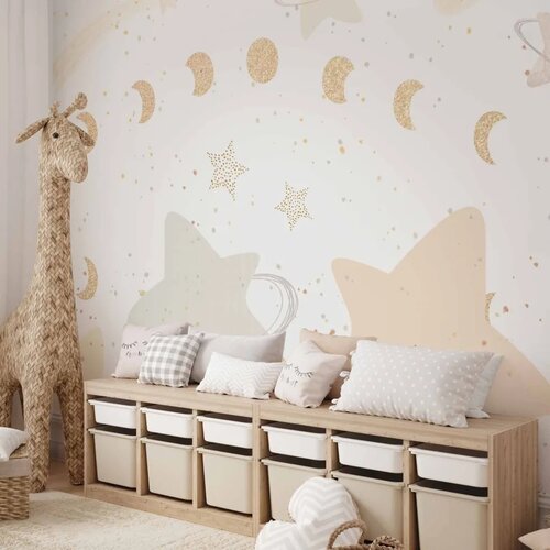  Foto tapeta - Phases of the Moon Among Stardust 150x105 Vodootporna Cene