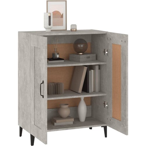  Komoda siva boja betona 69,5 x 34 x 90 cm od konstruiranog drva Slike
