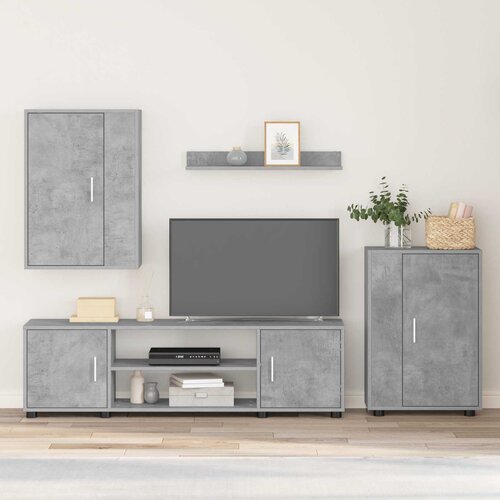  Set TV komoda Konstruirano drvo Slike