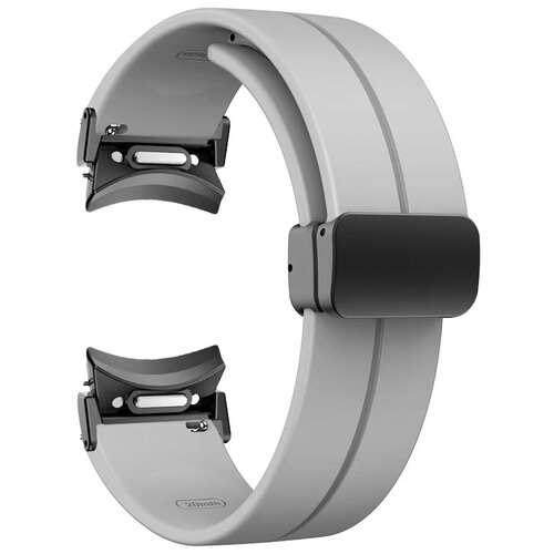 INF 20 mm silikonski pa&scaron;ček za uro s črno zaponko Grey, (21757101) Cene