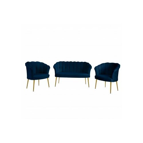 Atelier Del Sofa sofa i fotelja daisy gold metal dark blue Slike