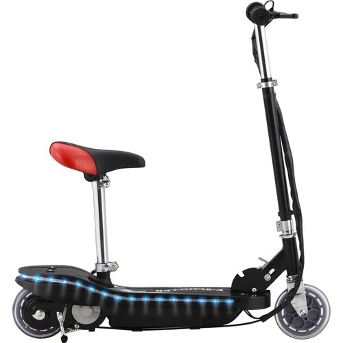  Dječji romobil sa sjedalom i LED svjetlima 120 W crni Cijene
