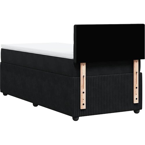 Box spring krevet s madracem crni 90x190 cm bar&amp;scaron;unasti Slike