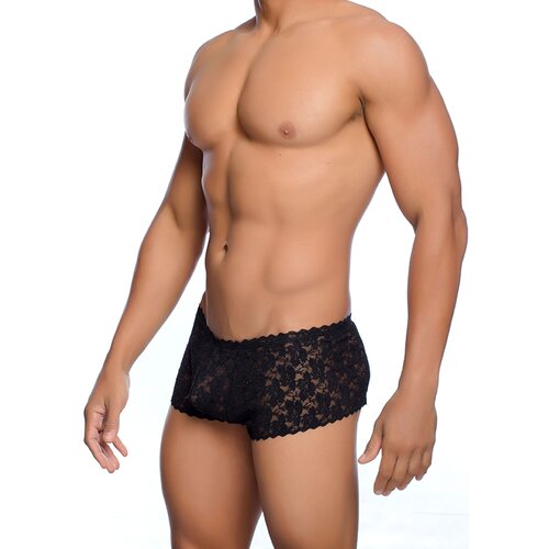MOB rose lace boy short black l/xl Cene