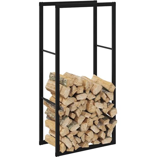vidaXL stojalo za drva črno 55x30x116 cm jeklo Cene