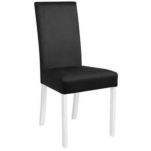 Black Red White Jedilni stol Campel - Bel/črn