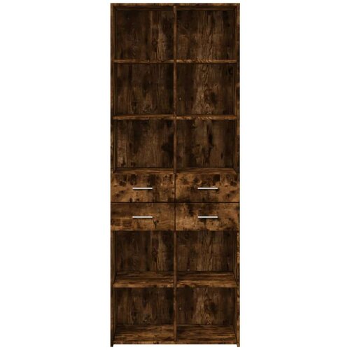 VidaXL Visoka komoda boja hrasta 70x42,5x185 cm od konstruiranog drva Slike