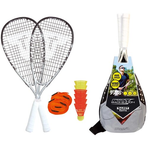 Set Badminton Talbot Torro 2 Giocatori - 2 Racchette In Acciaio, 2 Volani, Borsa Included - Foto 5
