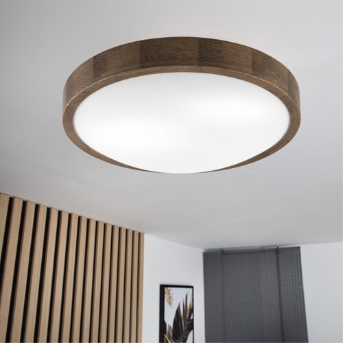 Brilagi - LED plafonsko svetlo CARVALHO SLIM 2xE27/60W/230V hrast/orah prečnik 37 cm Slike