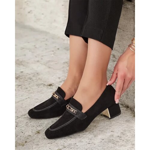 Resti Elegant women's moccasins on a low post Oflem Cene