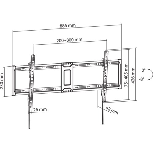 S Box PLB-5948T-2 zidni nosač za TV Slike