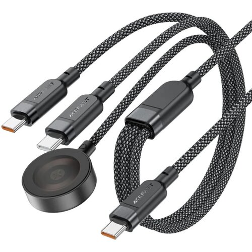 Acefast 3V1 KABEL C6-11 USB-C NA QI 100W 1.2M ZA PRENOSNIKE IN AVDIO KOMPLET, (5000310993) Cene