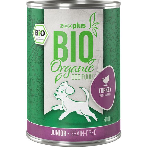 Zooplus Bio Junior puran s korenjem - 6 x 400 g Slike