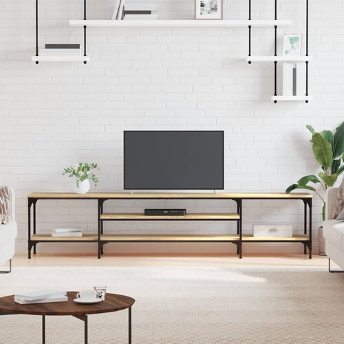 TV ormarić boja hrasta sonome 201x35x45 cm od drva i željeza Cijene