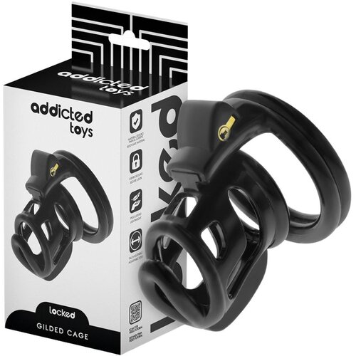 Addicted Toys Locked Kletka Za Penis Addicted Toys Gilden Cage 8,5 Cm Slike