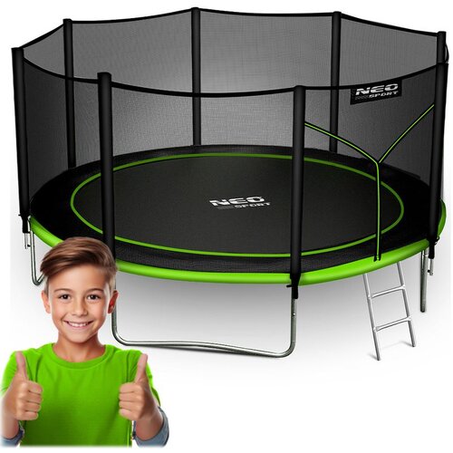 Neo-Sport vrtni trampolin 404 cm (13 ft) s vanjskom mrežom i ljestvama Cijene