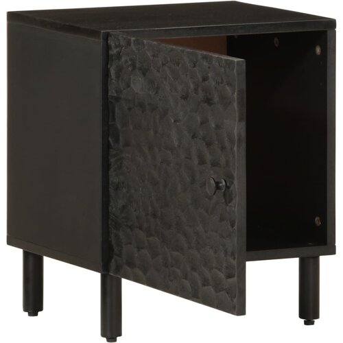 Maison Chic Nočna omarica - Nočna miza črna 40x33x46 cm trden mangov les, (21689035) Slike