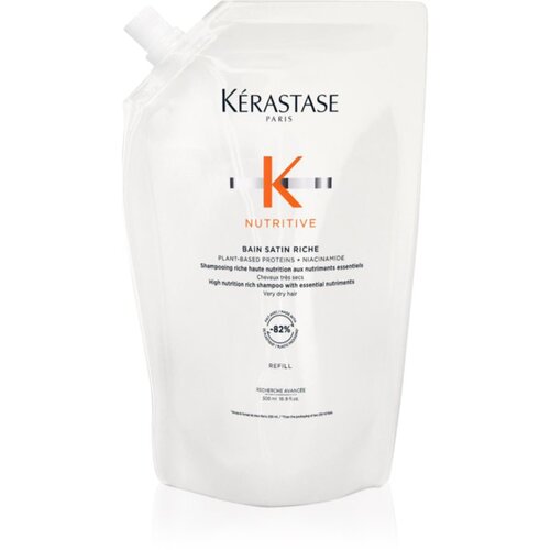 K&amp;eacute;rastase Nutritive Bain Satin Riche &amp;scaron;ampon za intenzivno jačanje kose 500 ml Slike