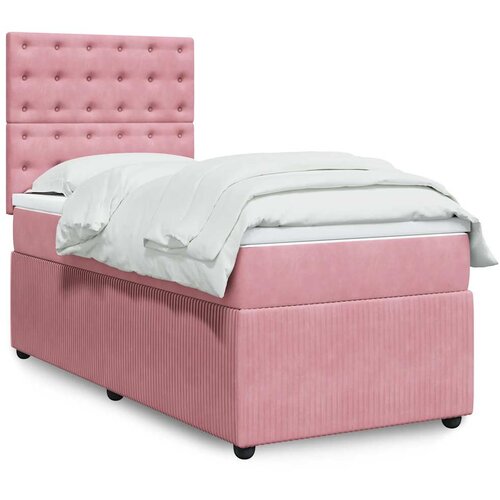 Box spring krevet s madracem ružičasti 90x190 cm bar&scaron;unasti Cijene