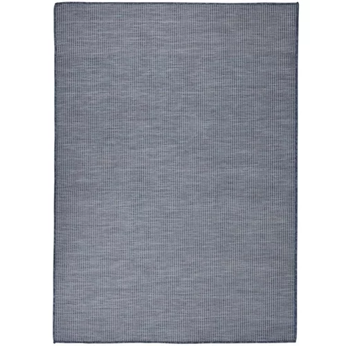  Zunanja preproga ploščato tkanje 200x280 cm modra
