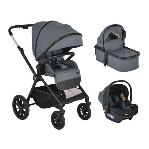 Cangaroo Kolica joker mineral grey 3u1 sa autosedi&amp;scaron;tem i-size ( CAN00088 ) Slike