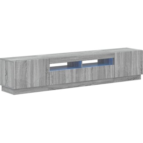 5-dijelni LED TV ormarić Siva Sonoma Konstruirano drvo - Siva Sonoma 100 cm Cene