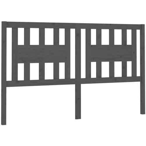 Maison Chic vzglavna omarica - nočna omarica - posteljna omarica sivo 126x4x100 cm trdna borovina, (21711303) Cene