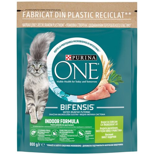 Purina ONE ONE Hrana za mačke INDOOR CAT, Piletina, 800g Slike