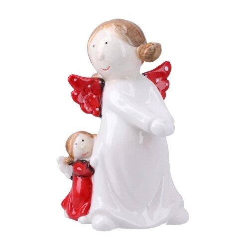 Festa Rabbler, novogodišnja figura, keramička, dva anđela, 16.5cm Cene
