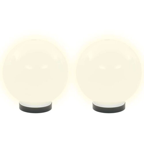VidaXL LED okrogle svetilke 2 kosa krogla 20 cm PMMA Slike