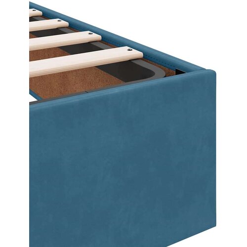 vidaXL Otomanski posteljni okvir brez vzmetnice Temno modra 160x200 cm Cene