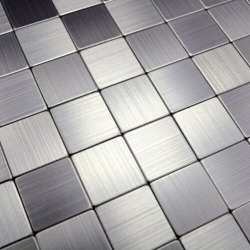 X Samolepilni mozaik (30,5 x 30,5 cm, srebrna) Slike