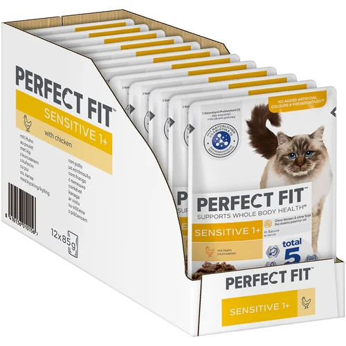 Perfect Fit 40 + 8 gratis! 48 x 85 g - Sensitive 1+ piletina