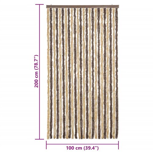  Zastor protiv muha tamnosmeđi i bež 100 x 200 cm od &amp;scaron;enila Slike